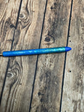 Blue Ombré Swirl glitter pen