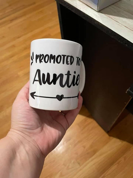 Promoted to auntie mug