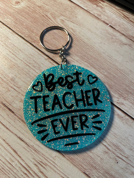 Best Teacher Ever Keychain